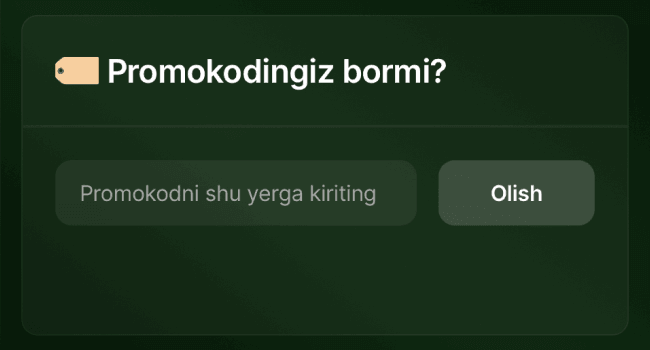 Bonusni qo‘lda faollashtiring